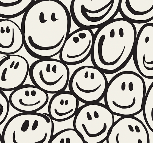 A Happy Smiley Day - 1970's Retro | Architectural Wallcoverings