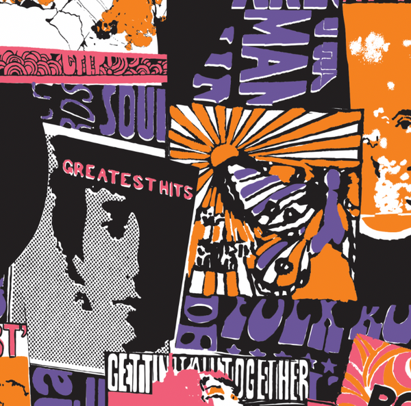 Groovy Mamma 70's Rock and Roll Music Mural Retro | Architectural Wallcoverings