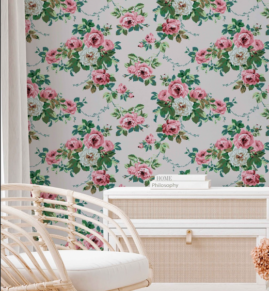 Stewartstown 1950's Floral Wallpaper | DW Bespoke Studios