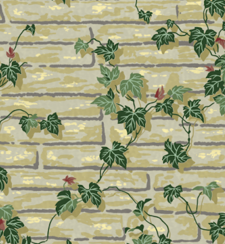 Ridgefield 1960's Leaf Wallcoverings Wallcovering | DW Bespoke Studios