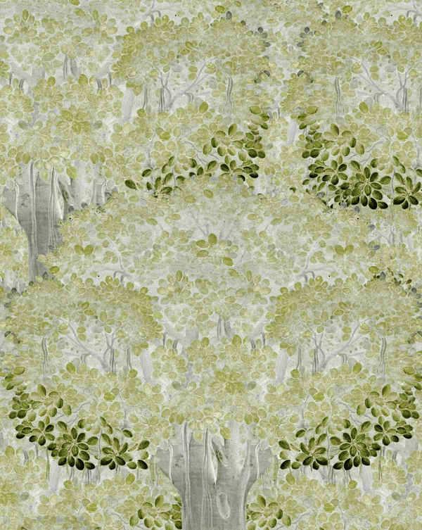 Savage Leaves - Green Wallcovering | Mind the Gap