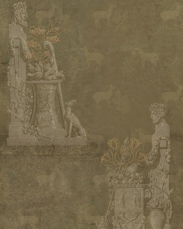 Sculptural Moss - Green Wallcovering | Mind the Gap