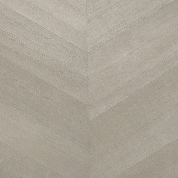 Ajiro Chevron Polished Silver Birch Luster - Taupe Wallcovering | Maya Romanoff