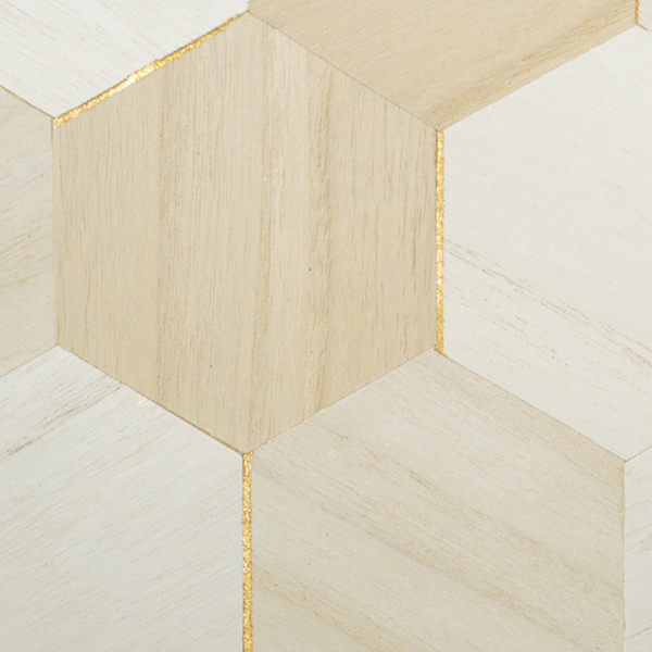 Ajiro Honeycomb - Beeswax White | Maya Romanoff
