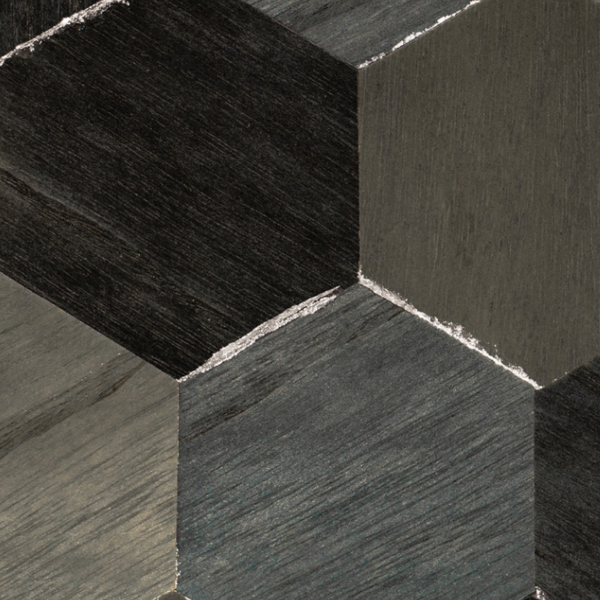Ajiro Honeycomb - Bumblebee Black | Maya Romanoff