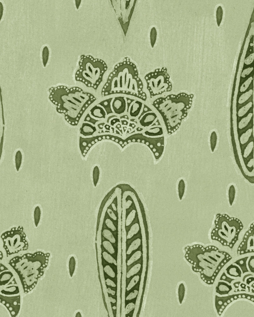 Bethel Batik Smoke Green Wallpaper | Mind The Gap