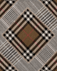Checkered Patchwork Mid Brown Wallpaper | Mind The Gap