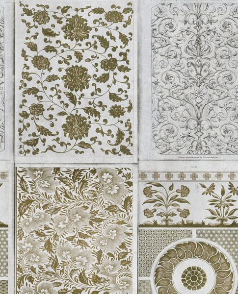 Chinese Patterns Brown Wallpaper | Mind The Gap