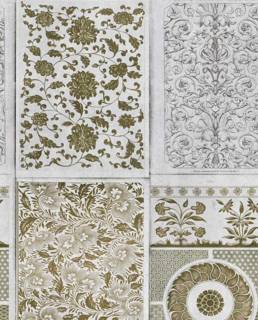 Chinese Patterns Brown Wallpaper | Mind The Gap