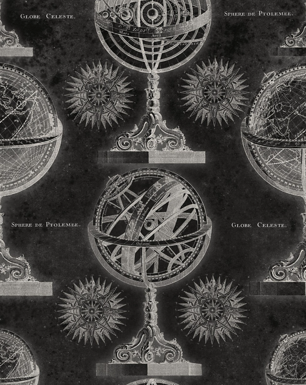 Armillary - Anthracite Wallcovering | Mind the Gap