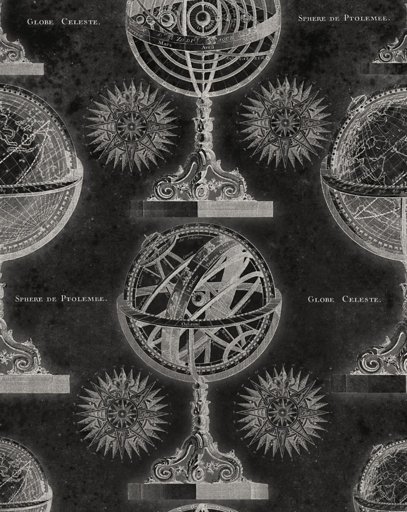 Armillary Anthracite Wallpaper | Mind The Gap