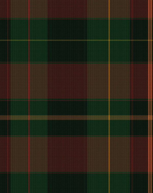 Equestrian Plaid Burgundy - Green, Yellow, Red, Brown Wallcovering | Mind the Gap