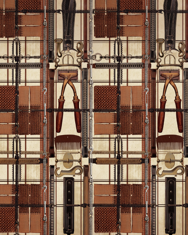 Harnessmaker's Atelier - Taupe, Brown Wallcovering | Mind the Gap
