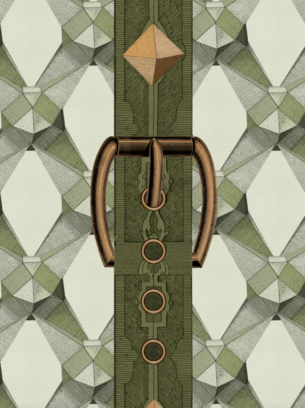Luxury Detail - Gold, Green, Mint Wallcovering | Mind the Gap