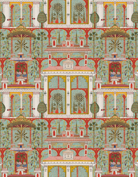 Majorelle Garden Agate Wallpaper | Mind The Gap