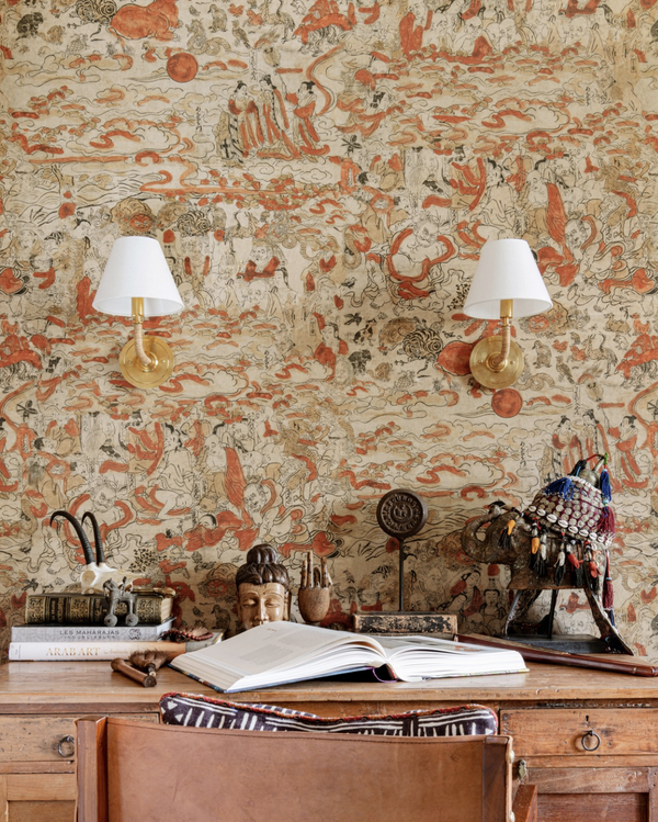 Spiritual Journey - Taupe, Orange, Brown Wallcovering | Mind the Gap