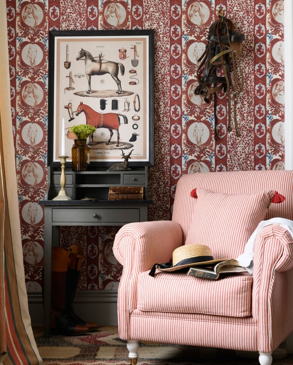 The Competition Panel - Red Wallcovering | Mind the Gap