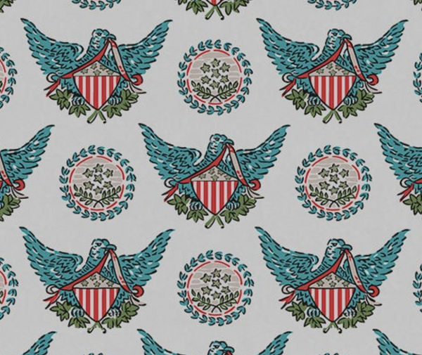 Mount Vernon Patriotic Americana 1940's Wallpaper