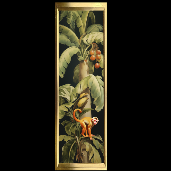 Monique Monkeys Tromp L'Oeil Wall Panel "B"