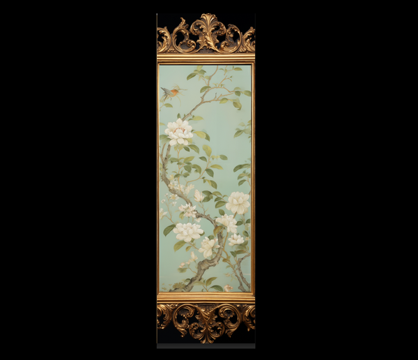 Ornate Bayside Birds Tromp L'Oeil Wall Panel "B"