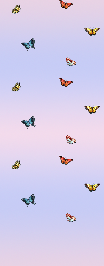 Bella Butterflies on Pastel