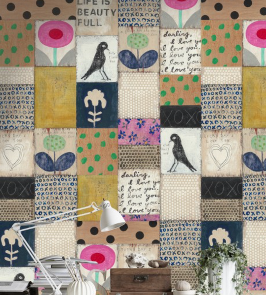 Collage Wallpaper | Sugarboo