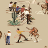 The Original Yeeha 1950's Cowboy - Cream Wallcovering | DW Bespoke Studios