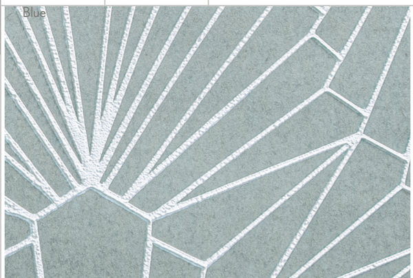 Serigraph Modern - Embellished Blue | Maya Romanoff