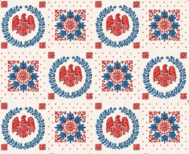 The American Eagle - 1970s Reproduction Wallcovering | DW Bespoke Studios