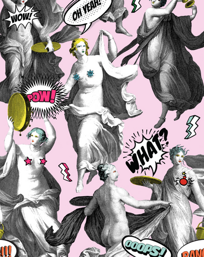 Watch Out! - Pink Wallcovering | Mind the Gap