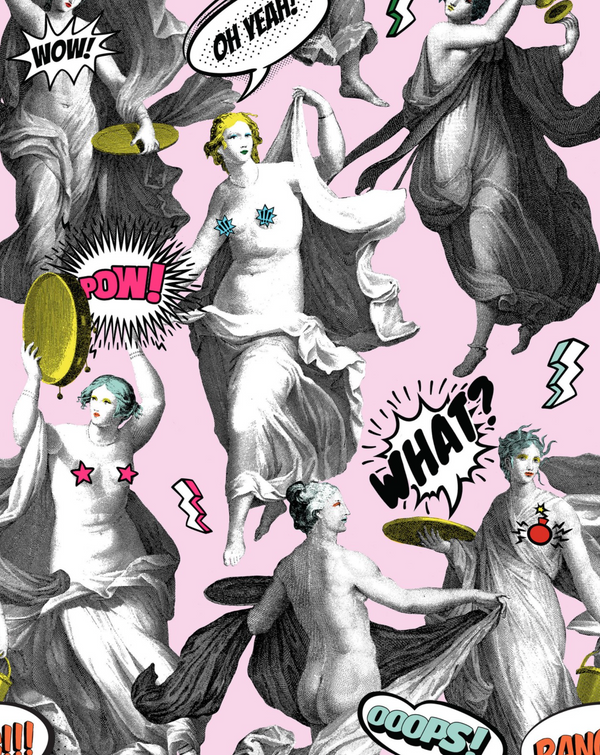 Watch Out! - Pink Wallcovering | Mind the Gap