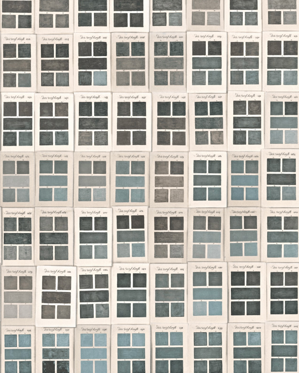 Traite Des Couleurs Neutral - Blue, White, Grey Wallcovering | Mind the Gap