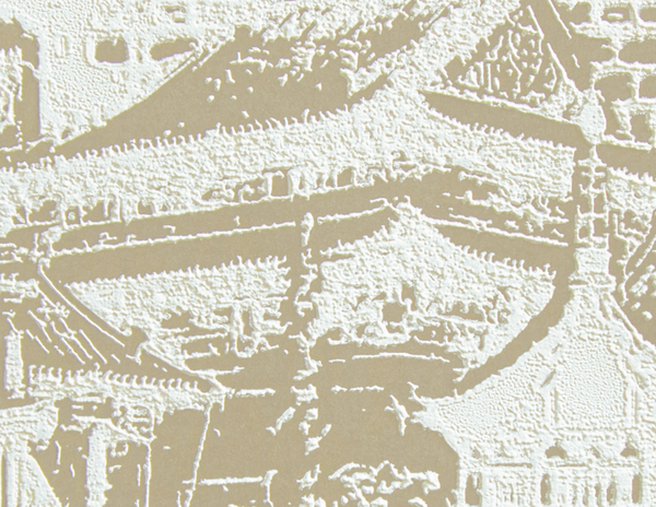 Serigraph Dynasty - Etched Linen | Maya Romanoff