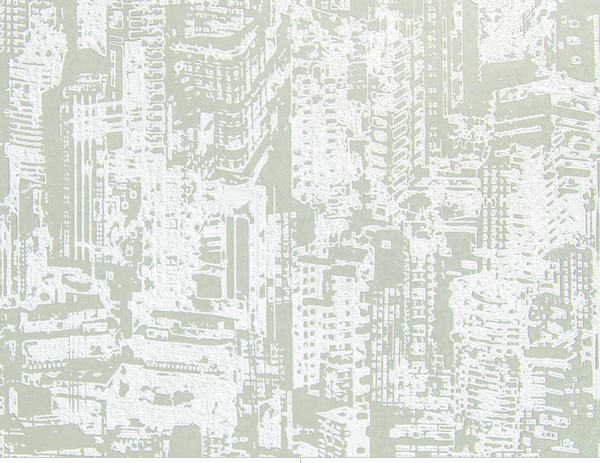 Serigraph Citiscape - Engraved Grey | Maya Romanoff