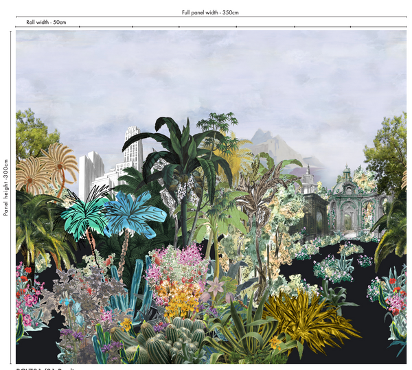 Bagatelle Panel Mural   Wallpaper | Christian Lacroix Europe