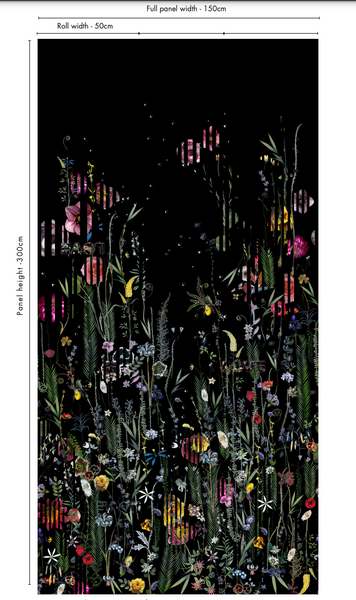 Babylonia Nights Panoramic Panel 1  Wallpaper | Christian Lacroix Europe