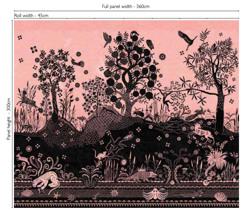Bois Paradis Panel 01  Wallpaper | Christian Lacroix Europe
