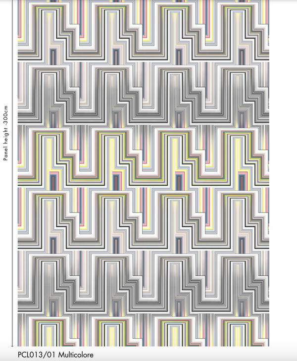 Abstract Malachite Panel Multicolore | Christian Lacroix Europe