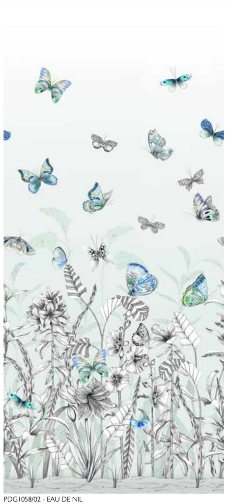 Papillons Butterfly Panel 02  Wallpaper | Designer's Guild Europe