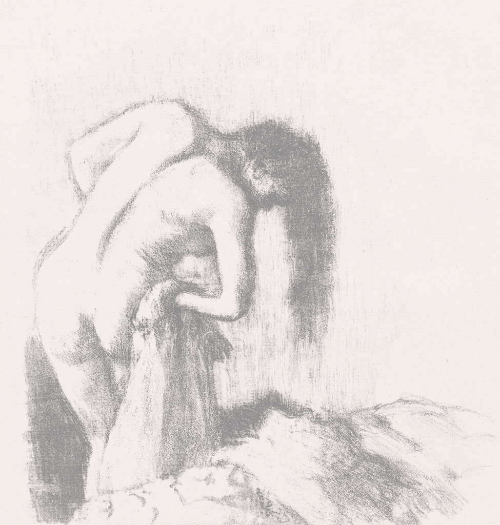 Degas After the Bath  Blush Pink | Luxury Mural