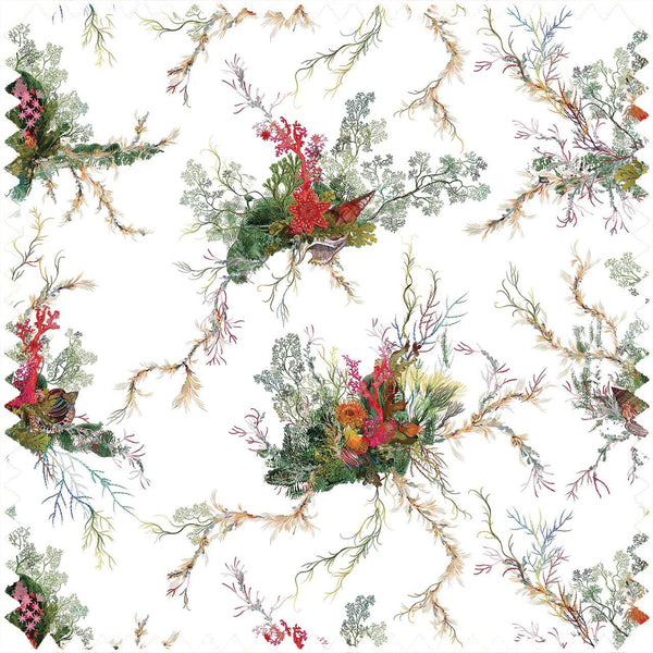 Seaweed and Shell Linen Original | Timorous Beasties Fabric