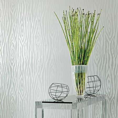 Surrey Woods, Metallic Silver