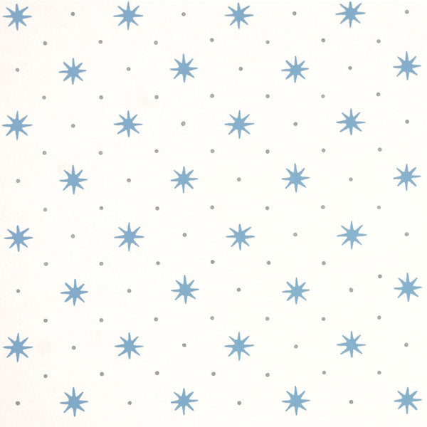 Serendipity Wallcovering Blue Silver | Sister Parish