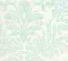 Sevilla Damask, Turquoise on Tint
