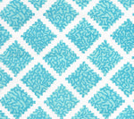 Shanghai, Turquoise on White