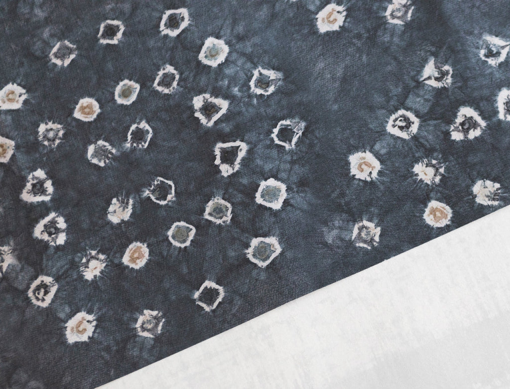 Shibori Circle Overdyed Black