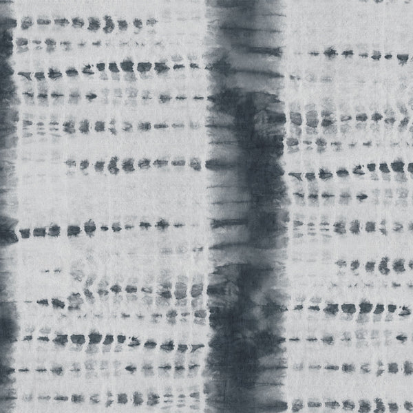 Shibori Stripe Overdyed Black | Poppy Print Studio Wallcovering