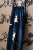 Shuiping de Pillement Velvet Black & Pale Gold on Navy