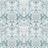 Skull Damask Superwide Pale Blue