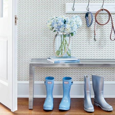 Baxter, Aqua and Taupe